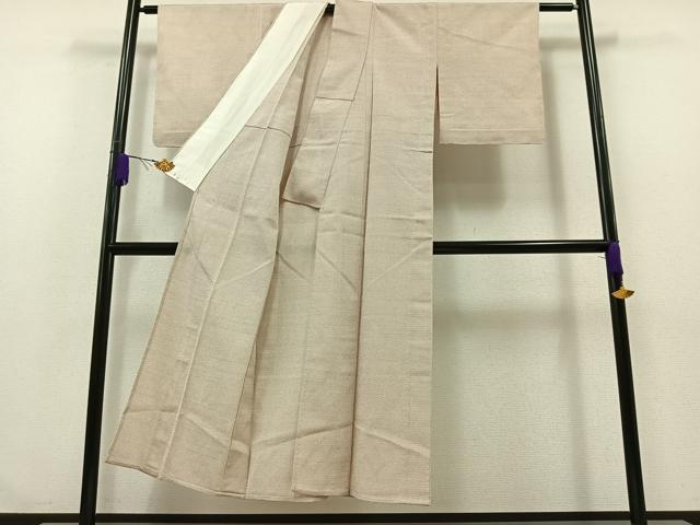 平和屋着物▽本塩沢　単衣　蚊絣　正絹　逸品　AABA9540jh