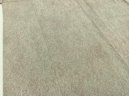 平和屋着物▽上質な小紋　単衣　霞文　反端付き　正絹　逸品　AABA9543jh
