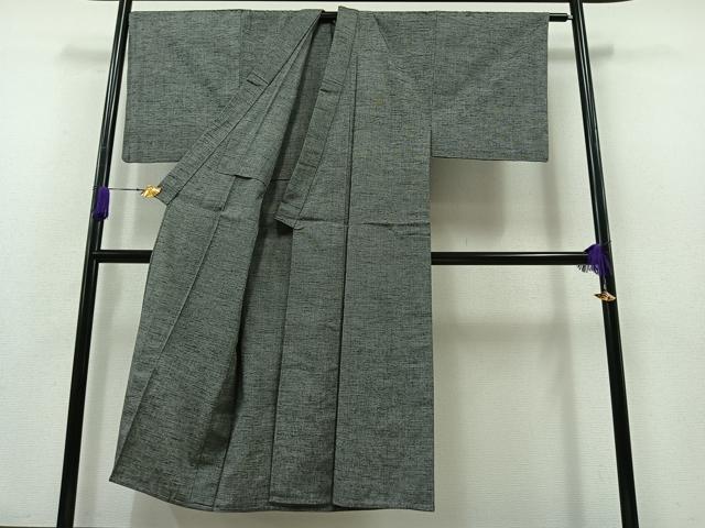 平和屋着物▽男性 紬 単衣 霞文 正絹 逸品 AABA9545jh