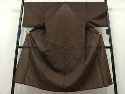 平和屋着物▽男性 小紋 単衣 籠目文 綿 AABA9549jh