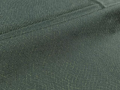 平和屋着物▽男性 お召 単衣 網目文 正絹 逸品 AABA9551jh