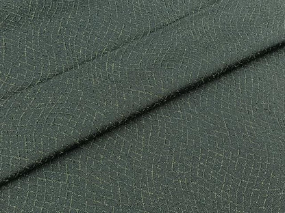 平和屋着物▽男性 お召 単衣 網目文 正絹 逸品 AABA9551jh