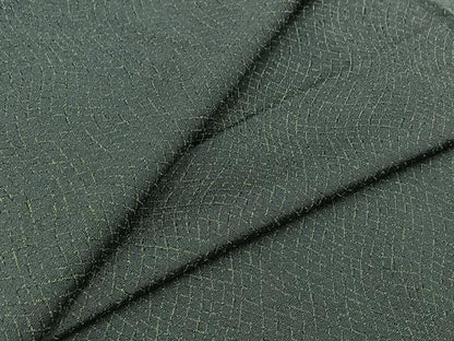 平和屋着物▽男性 お召 単衣 網目文 正絹 逸品 AABA9551jh
