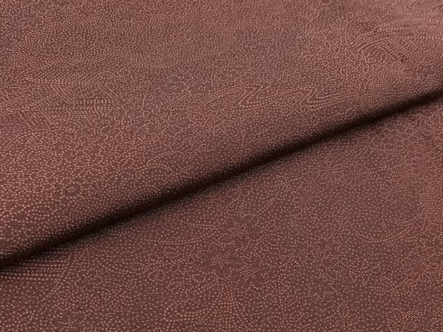 平和屋着物▽江戸小紋　単衣　風景花文　正絹　逸品　AABA9554jh