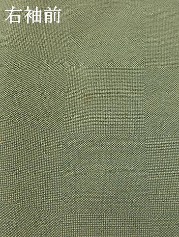 平和屋着物▽小紋師 黒岩秀硯 江戸小紋 単衣 市松文様 正絹 逸品 AABA9555jh