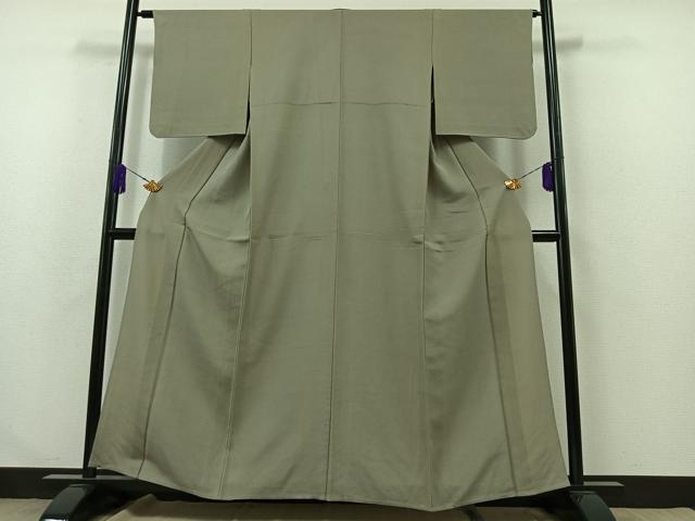 平和屋着物▽小紋師 黒岩秀硯 江戸小紋 単衣 市松文様 正絹 逸品 AABA9555jh