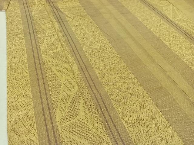 平和屋着物▽上質な紬 単衣 花間道 正絹 逸品 AABA9560jh