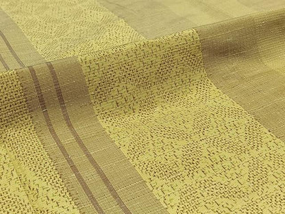 平和屋着物▽上質な紬 単衣 花間道 正絹 逸品 AABA9560jh