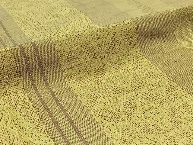平和屋着物▽上質な紬 単衣 花間道 正絹 逸品 AABA9560jh