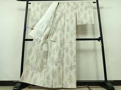 平和屋着物▽大島紬 単衣 舞蝶文 証紙付き 正絹 逸品 AABA9570jh