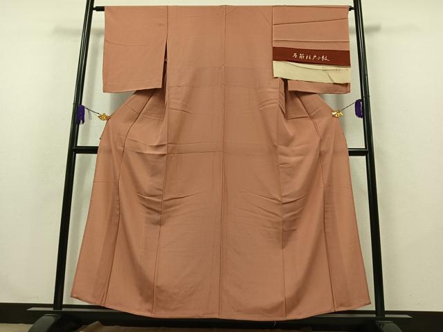 平和屋着物▽江戸小紋 単衣 万筋 反端付き 正絹 逸品 AABA9585jh