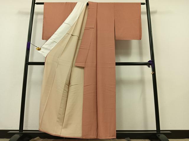 平和屋着物▽江戸小紋 単衣 万筋 反端付き 正絹 逸品 AABA9585jh