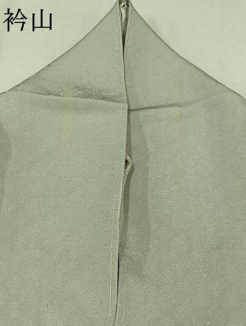 平和屋着物▽上質な小紋 単衣 作家物 草花文 白鼠色 松坂屋扱い 正絹 逸品 AABA9588jh