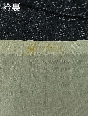 平和屋着物▽上質な紬 単衣 亀甲文 正絹 逸品 AABA9590jh