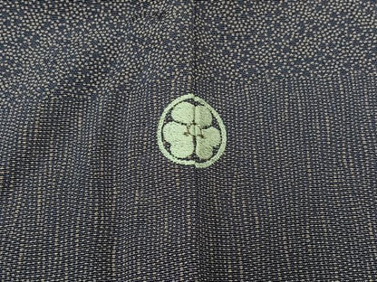 平和屋着物▽訪問着 江戸小紋 単衣 横段文 正絹 逸品 AABA9592jh