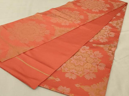 平和屋着物◎全通柄袋帯 正倉院花文 金糸 正絹 逸品 AABA9603ou