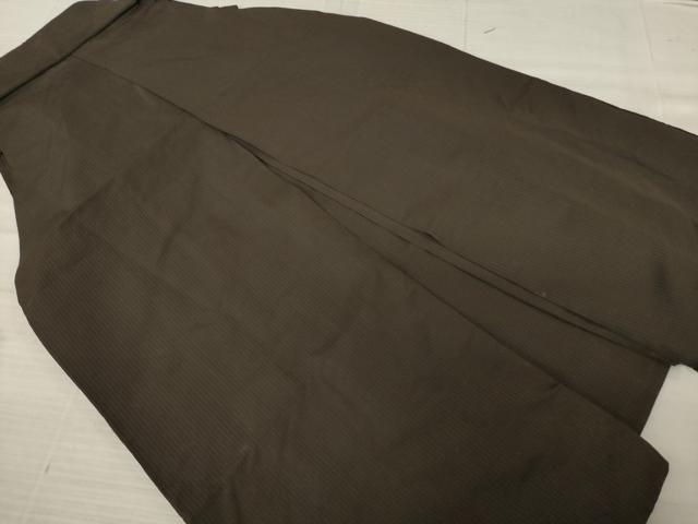 平和屋着物●男性　馬乗り袴　縞　正絹　逸品　AABA9763ck