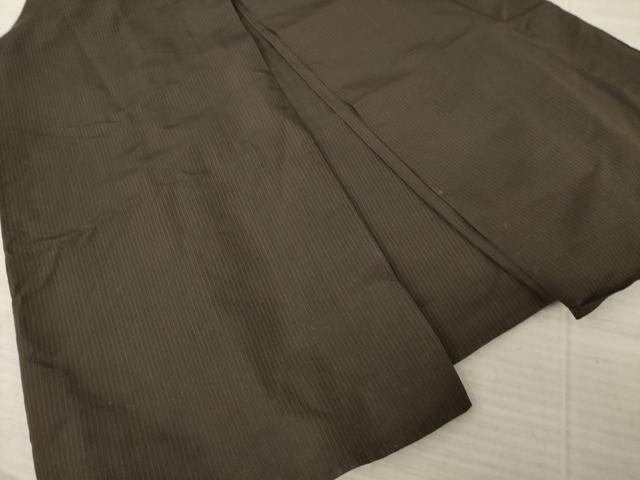 平和屋着物●男性　馬乗り袴　縞　正絹　逸品　AABA9763ck