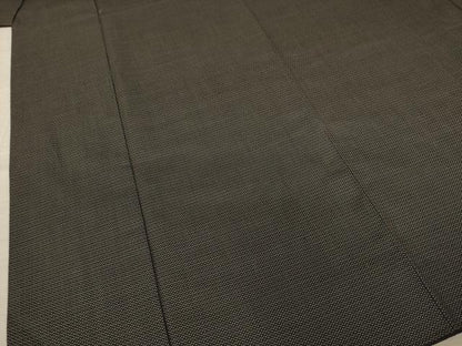 平和屋着物●男性　紬　アンサンブル　亀甲文　正絹　逸品　AABA9781ck