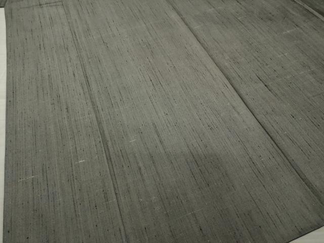 平和屋着物○男性 紬 アンサンブル 色無地 煤色 正絹 逸品 AABE4454ck