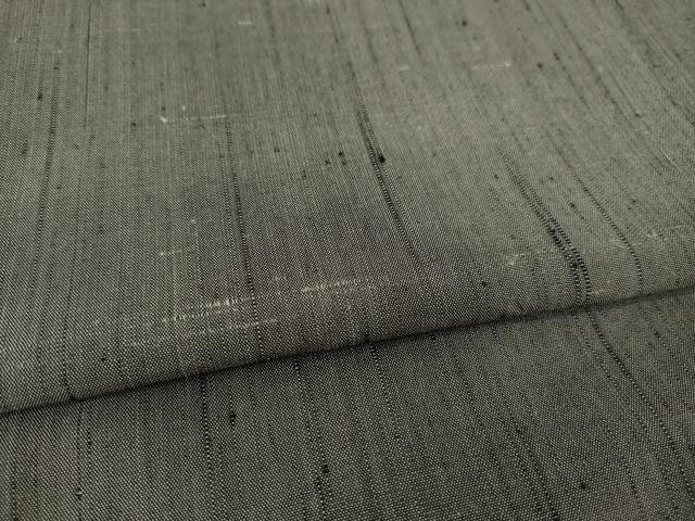 平和屋着物●男性　紬　アンサンブル　色無地　煤色　正絹　逸品　AABE4454ck 平和屋着物○男性 紬 アンサンブル 色無地 煤色 正絹 逸品 AABE4454ck