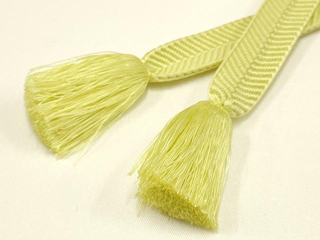 平和屋着物○極上 有職組紐道明 帯締め 冠組 鳥の子色 宮内庁御用 国立