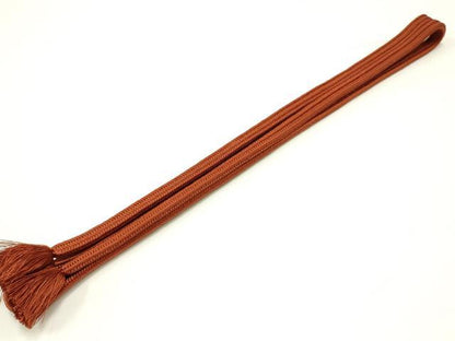 平和屋着物●極上 有職組紐道明 帯締め 冠組 赤錆色 宮内庁御用 国立博物館御用 東京芸術大学御用 逸品 AABA9906ay