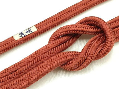 平和屋着物●極上 有職組紐道明 帯締め 冠組 赤胴色 宮内庁御用 国立博物館御用 東京芸術大学御用 逸品 AABA9909ay