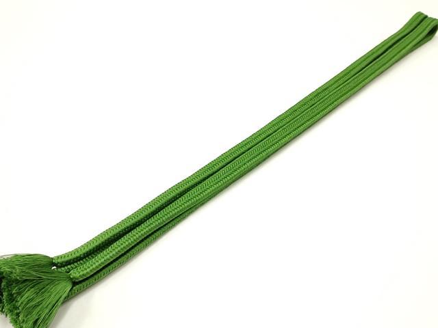 平和屋着物●極上 有職組紐道明 帯締め 冠組 苔色 宮内庁御用 国立博物館御用 東京芸術大学御用 逸品 AABA9919ay