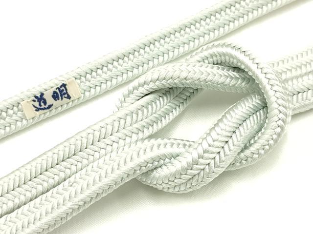 平和屋着物●極上 有職組紐道明 帯締め 冠組 白花色 宮内庁御用 国立博物館御用 東京芸術大学御用 逸品 AABA9924ay