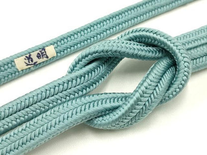 平和屋着物●極上 有職組紐道明 帯締め 冠組 浅縹色 宮内庁御用 国立博物館御用 東京芸術大学御用 逸品 AABA9927ay
