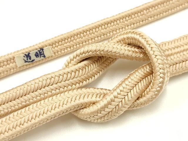 平和屋着物●極上 有職組紐道明 帯締め 冠組 洒落柿色 宮内庁御用 国立博物館御用 東京芸術大学御用 逸品 AABA9943ay
