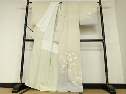 平和屋着物●訪問着　刺繍　カラー　暈し染め　正絹　逸品　AABB0041zg