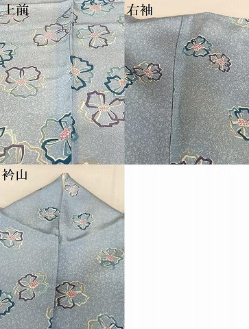 平和屋着物●訪問着 舞花文 正絹 逸品 AABB0043zg