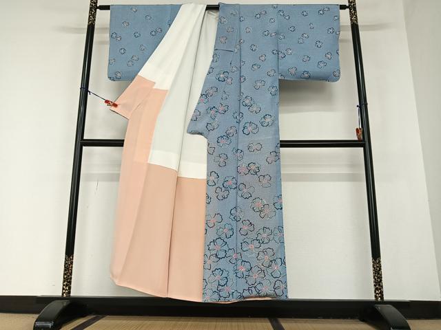 平和屋着物●訪問着 舞花文 正絹 逸品 AABB0043zg