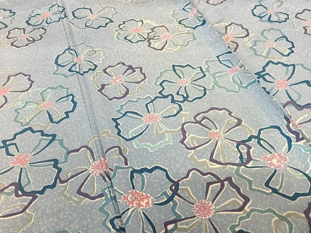 平和屋着物●訪問着 舞花文 正絹 逸品 AABB0043zg