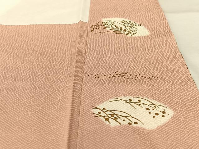 平和屋着物●訪問着 絞り 刺繍 雲重ね花文 金彩 正絹 逸品 未使用 AABB0046zg