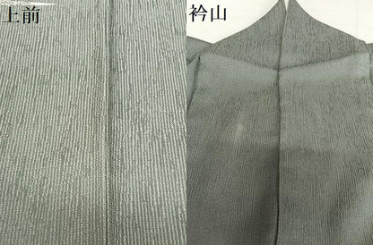平和屋着物●訪問着　刺繍　花松文　銀糸　胴抜き仕立て　正絹　逸品　AABB0068zg