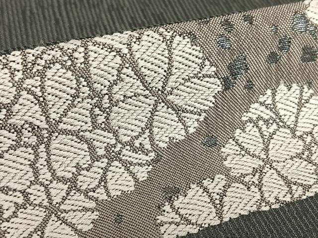 平和屋着物●訪問着　刺繍　花松文　銀糸　胴抜き仕立て　正絹　逸品　AABB0068zg