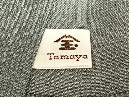平和屋着物●訪問着　刺繍　花松文　銀糸　胴抜き仕立て　正絹　逸品　AABB0068zg