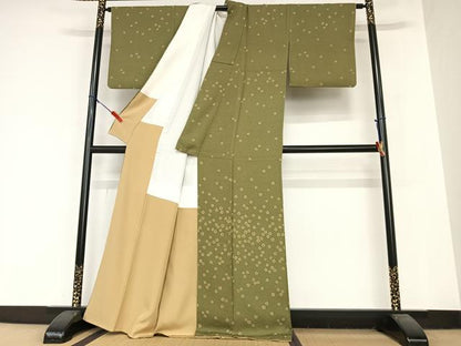 平和屋着物●訪問着 梅鉢 正絹 逸品 AABB0090zg