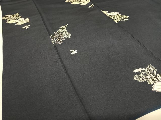 平和屋着物●上質な小紋　舞花文　正絹　逸品　AABB0092zg