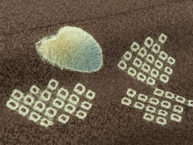平和屋着物●訪問着　絞り　刺繍　舞花文　金彩　ロング丈　正絹　逸品　未使用　AABB0101zg