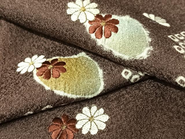 平和屋着物●訪問着　絞り　刺繍　舞花文　金彩　ロング丈　正絹　逸品　未使用　AABB0101zg