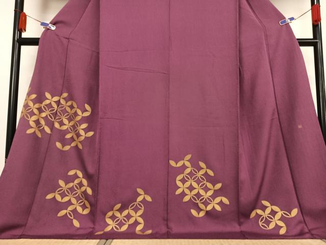 平和屋着物●訪問着 作家物 七宝文 ロング丈 正絹 逸品 AABB0119zg