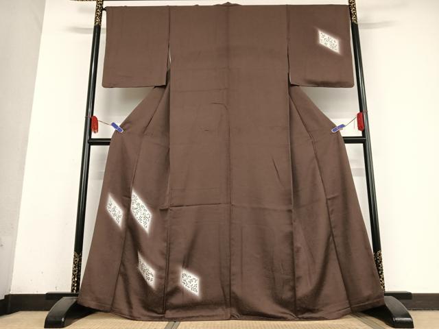 平和屋着物●訪問着 刺繍 枝葉文 暈し染め 正絹 逸品 AABB0133zg
