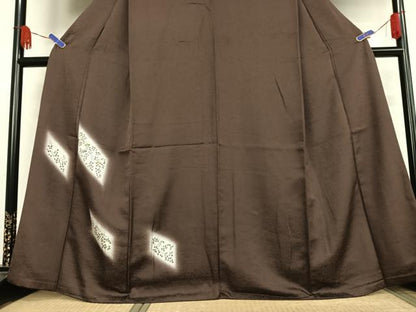 平和屋着物●訪問着 刺繍 枝葉文 暈し染め 正絹 逸品 AABB0133zg