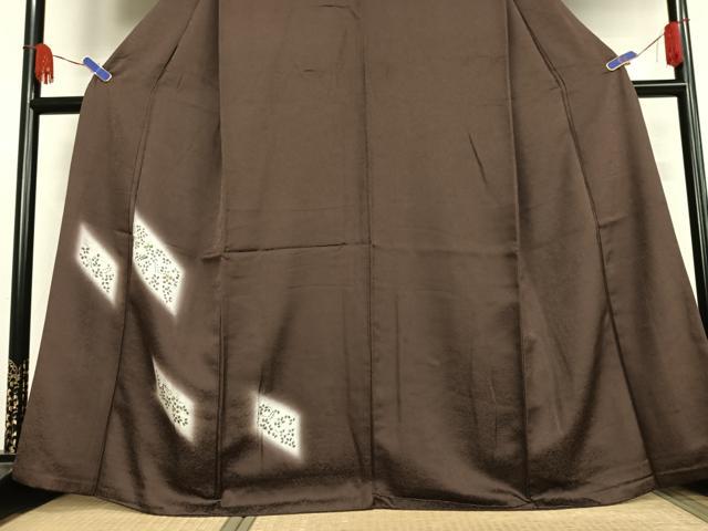 平和屋着物●訪問着 刺繍 枝葉文 暈し染め 正絹 逸品 AABB0133zg
