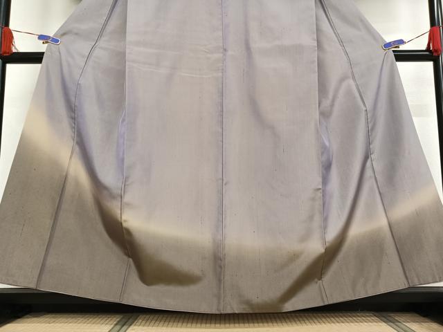 平和屋着物●上質な紬　霞文　暈し染め　正絹　逸品　AABB0138zg