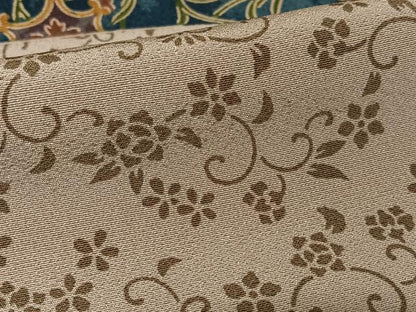 平和屋着物●訪問着　型染め　鳳凰花唐草文　正絹　逸品　AABB0142zg
